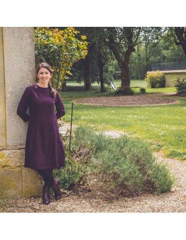 Robe trapèze violine s'inspire de l'anatomie humaine