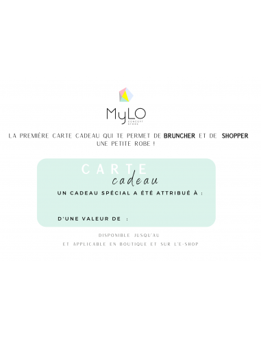 Carte Cadeau Mylo acheter en ligne