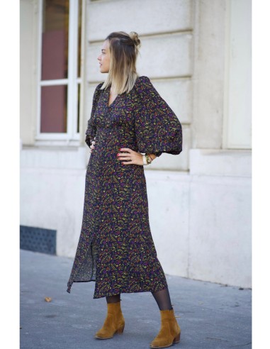 Robe Love Print - Bordeaux outlet