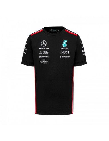 T-Shirt Mercedes AMG Noir Team F1 d'Europe débarque