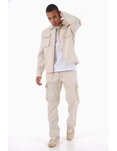 Ensemble Homme Veste et Pantalon Cargo Beige Comparez plus de prix