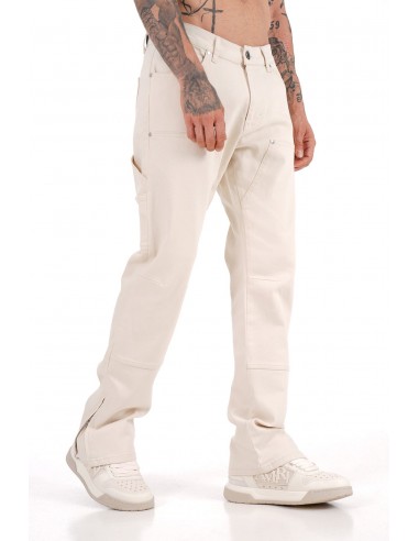 Jeans Carpenteur Beige Homme Coupe Flare Voir les baskets