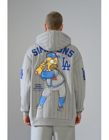 Sweat Capuche Gris Homer Simpson x LA Dodgers 2024