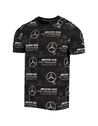 T-Shirt Mercedes AMG Petronas F1 AOP Véritable concentré