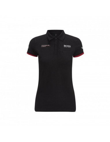 Polo femme PORSCHE Motorsport Team Noir pas cher