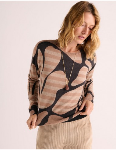 Pull imprimé ABISTRIPE-ROND/88252/791 livraison gratuite