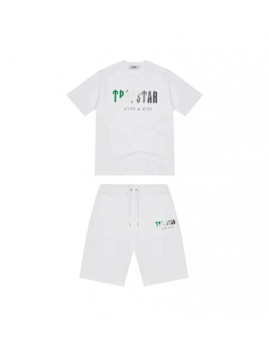 Trapstar Chenille Decoded Short Set White - Green pour bénéficier 