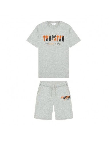 Trapstar Chenille Decoded Short Set - Grey/Orange Par le système avancé 