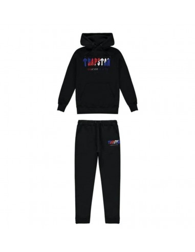 Trapstar Chenille Decoded Hooded Tracksuit - Black Revolution prix pour 