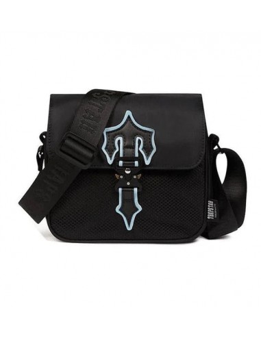 lrongate T Cross-boby bag - Black / Ice Blue Venez acheter