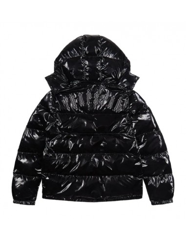 Trapstar Irongate Detachable Hooded Puffer Jacket - Shiny Black vente chaude votre 