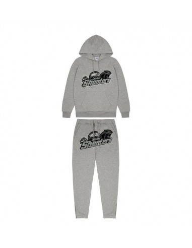 Trapstar Shooters Hooded Tracksuit - Grey Monochrome Edition Faites des économies