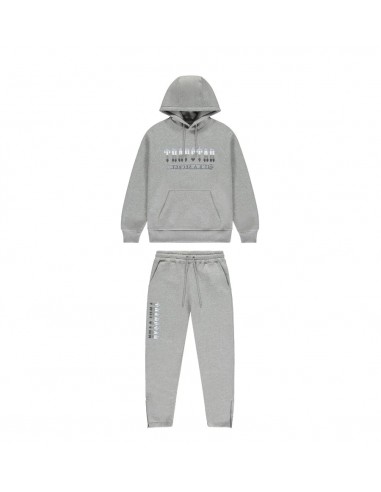 Trapstar Chenille Decoded 2.0 Hooded Tracksuit - Grey / Ice Blue les ligaments