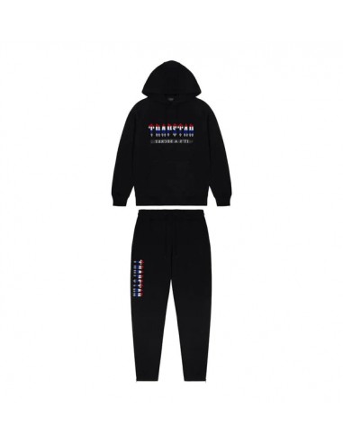 Trapstar Chenille Decoded 2.0 Hooded Tracksuit - Black Revolution acheter en ligne