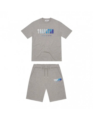 Trapstar Chenille Decoded 2.0 Short Set - Grey/Ice Flavours shop