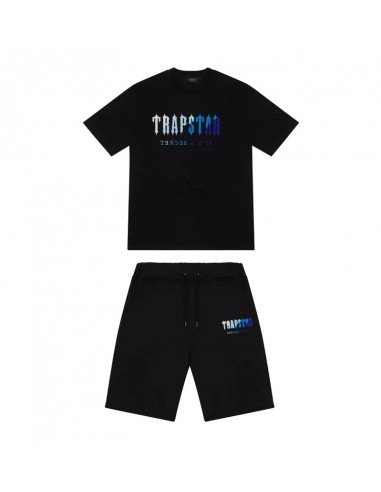 Trapstar Chenille Decoded 2.0 Short Set - Black/Ice Flavours livraison gratuite