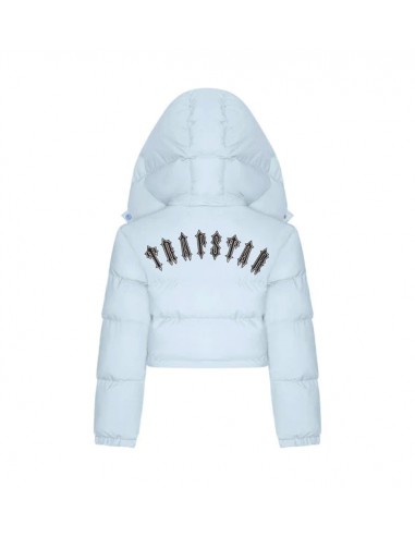 Trapstar Women's Irongate Detachable Hooded Puffer Jacket - Ice Blue de France