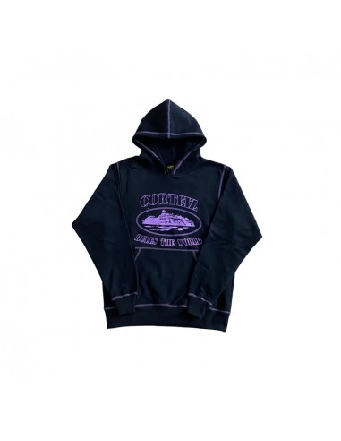 Corteiz Superior Hoodie - (BLACK/PURPLE) de technologie