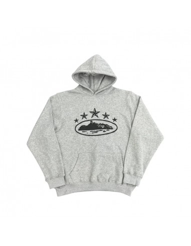 Corteiz 5 Starz Alcatraz Hoodie - (GREY) des créatures d'habitude