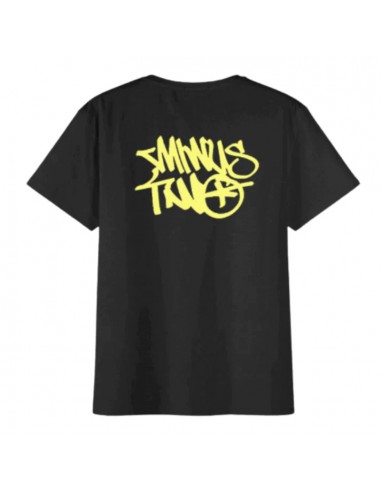 T-shirt Minus Two - Black Yellow basket pas cher