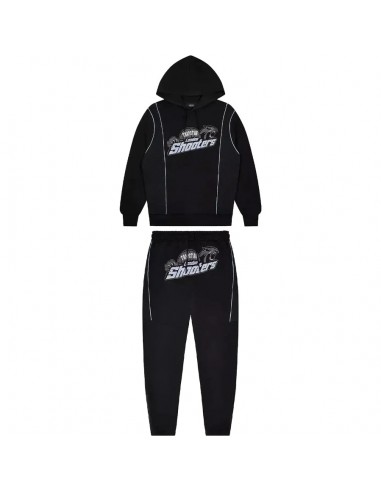 Trapstar Shooters Technical Hooded Tracksuit - Black/Blue store