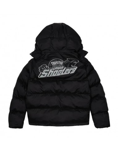 Trapstar Shooters Hooded Puffer Jacket - Black en linge