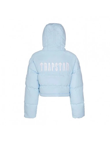 Trapstar Women's Decoded Hooded Puffer Jacket - Baby Blue français