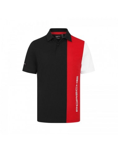 Polo PORSCHE Homme Fan Stripe Noir les ligaments