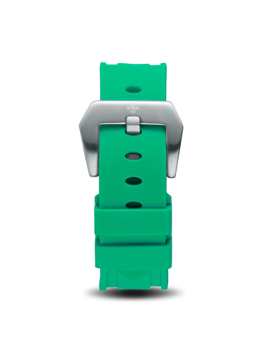 Green Silicone Strap With Silver Buckle de France