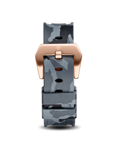 Grey Camo Strap With Rose Gold Buckle du meilleur 