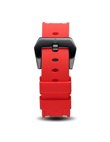 Red Silicone Strap With Black Buckle meilleur choix