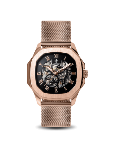 The Avalon Rose Gold + Rose Gold Mesh Strap d'Europe débarque