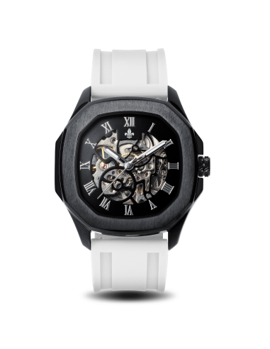 The Avalon Black + White Silicone Strap JUSQU'A -70%! 