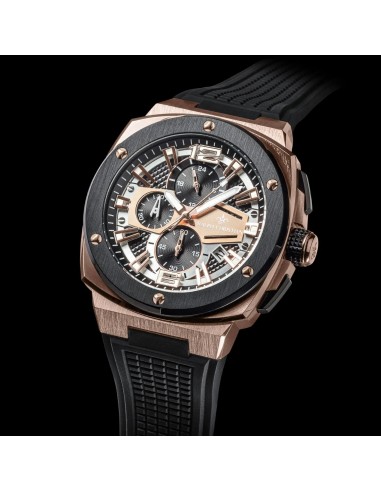 The Entourage Chrono - Rose Gold & Black rembourrage situé sous