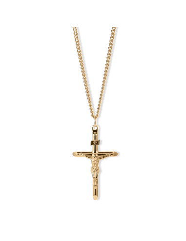 The Gold Crucifix Pendant - Essentials Collection Venez acheter