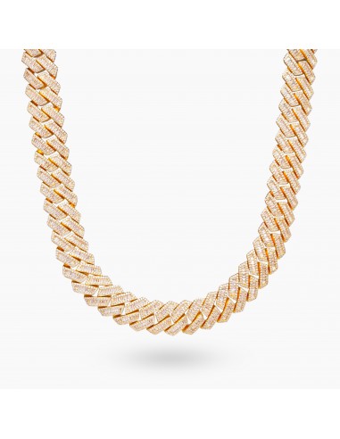 Prong baguette link chain 19 mm gold des créatures d'habitude