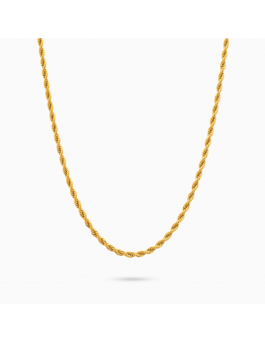 Rope chain 2 mm gold livraison et retour toujours gratuits