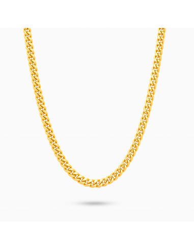 Cuban link chain 5 mm gold livraison gratuite